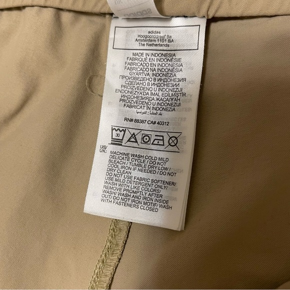 adidas Men's 38x30 Khaki Joggers - Picture 4 of 10